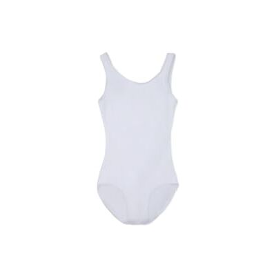 Capezio Justaucorps de gymnastique pour femme, blanc/jardin opulent, XS Capezio Justaucorps de gymnastique pour femme, blanc/jardin opulent, XS