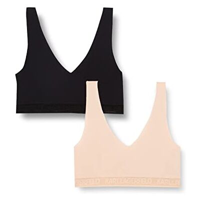 KARL LAGERFELD Ultralight Logo Bralette Set Soutien-gorge Femme (lot de 2) KARL LAGERFELD Ultralight Logo Bralette Set Soutien-gorge Femme (lot de 2)
