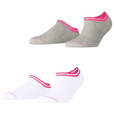 ESPRIT femme Base Stripe 2-Pack socquettes respirantes coton basses motif fantaisie rayé 2 paires ESPRIT femme Base Stripe 2-Pack socquettes respirantes coton basses motif fantaisie rayé 2 paires