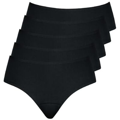 Nur Die Panty 5er Pack Damen Basic Unterwäsche Slips Aus Feiner Baumwolle Mit Elasthan – Hautfreundlich, Weich & Bequemet Bund Slip Femme (lot de 5) Nur Die Panty 5er Pack Damen Basic Unterwäsche Slips Aus Feiner Baumwolle Mit Elasthan – Hautfreundlich, Weich & Bequemet Bund Slip Femme (lot de 5)