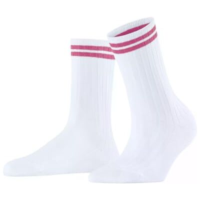 FALKE Play Me W So coton fantaisie 1 paire, Chaussettes Femme, Blanc White 2008, 39-42 FALKE Play Me W So coton fantaisie 1 paire, Chaussettes Femme, Blanc White 2008, 39-42