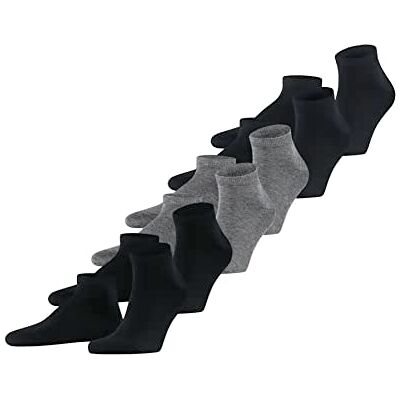 FALKE homme Happy 6-Pack socquettes respirantes coton chaussettes basses renforcées douces sur la peau couture plate aux orteils unies pour tous usages multipack 6 paires FALKE homme Happy 6-Pack socquettes respirantes coton chaussettes basses renforcées douces sur la peau couture plate aux orteils unies pour tous usages multipack 6 paires