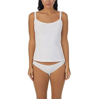 OnGossamer Womens Cabana Cotton Camisole, White, Large OnGossamer Womens Cabana Cotton Camisole, White, Large