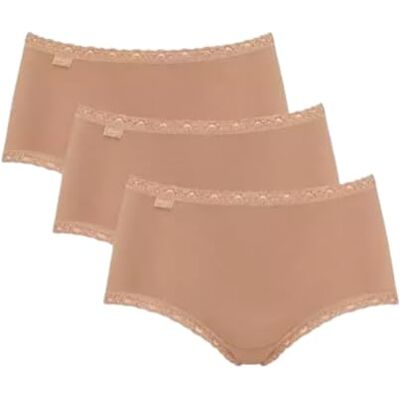 Sloggi Bikini (Lot de 3) Femme, Brush, 46 Sloggi Bikini (Lot de 3) Femme, Brush, 46