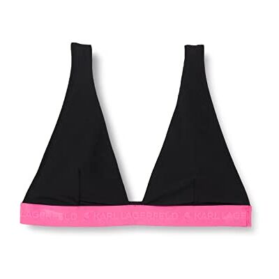 KARL LAGERFELD Logo Plunge Neck Rib Triangle Soutien-gorge Femme (lot de 1) KARL LAGERFELD Logo Plunge Neck Rib Triangle Soutien-gorge Femme (lot de 1)
