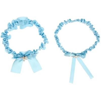 MZPOZB Lot de 2 jarretières de mariée confortables avec perles décorées pour mariée Taille unique Convient à la plupart des demoiselles d'honneur MZPOZB Lot de 2 jarretières de mariée confortables avec perles décorées pour mariée Taille unique Convient à la plupart des demoiselles d'honneur