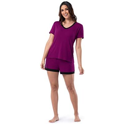 Fruit of the Loom Short Sleeve Tee And Shorts 2 Piece Pajama Sleep Set Ensemble de pijama Femme (lot de 2) Fruit of the Loom Short Sleeve Tee And Shorts 2 Piece Pajama Sleep Set Ensemble de pijama Femme (lot de 2)