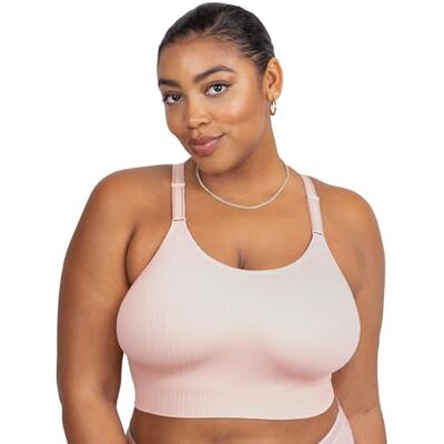 Curvy Couture Smooth Seamless Comfort Wire Free Longline Bra Soutien-gorge Femme (lot de 1) Curvy Couture Smooth Seamless Comfort Wire Free Longline Bra Soutien-gorge Femme (lot de 1)