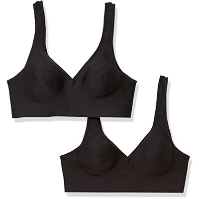 Hanes Soutien-gorge Comfort Evolution pour femme, noir/noir, S Hanes Soutien-gorge Comfort Evolution pour femme, noir/noir, S