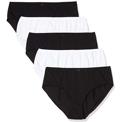 Ulla Popken 5er Pack Slips Boxer, Multicolore (Multicolor 90), 48 (Taille Fabricant: 46+) Femme Ulla Popken 5er Pack Slips Boxer, Multicolore (Multicolor 90), 48 (Taille Fabricant: 46+) Femme