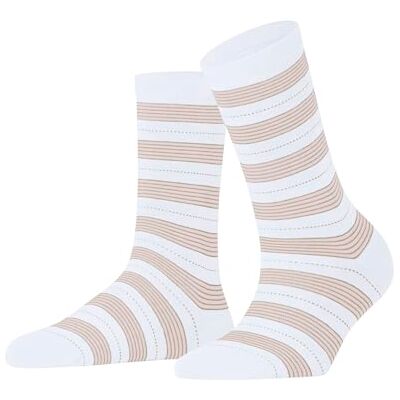 FALKE Stripe Uniform W So coton fantaisie 1 paire, Chaussettes Femme, Blanc White 2000, 39-42 FALKE Stripe Uniform W So coton fantaisie 1 paire, Chaussettes Femme, Blanc White 2000, 39-42