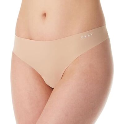 DKNY Women's Litewear Cut Anywhere Thong Underwear, Glow/Vanilla, Small DKNY Women's Litewear Cut Anywhere Thong Underwear, Glow/Vanilla, Small