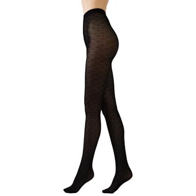 Conte elegant Alba 50 den Collant Fantaisie pour Femme Motif Géométrique sur toute la Longueur Épais Élastique avec Gousset en Coton Mode Chic Business Soirée Durable, Noir Conte elegant Alba 50 den Collant Fantaisie pour Femme Motif Géométrique sur toute la Longueur Épais Élastique avec Gousset en Coton Mode Chic Business Soirée Durable, Noir