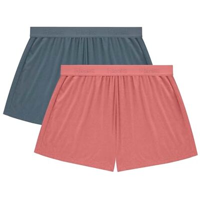 Hanes Originals Supersoft Sleep Shorts, Comfywear Lounge Shorts, 3.25", 2-pack Bas de pijama Femme (lot de 2) Hanes Originals Supersoft Sleep Shorts, Comfywear Lounge Shorts, 3.25", 2-pack Bas de pijama Femme (lot de 2)