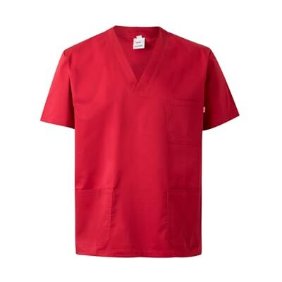 VELILLA Chemise turquoise manches courtes col américain formel homme Alpha EU 18,5 standard, rouge, L VELILLA Chemise turquoise manches courtes col américain formel homme Alpha EU 18,5 standard, rouge, L