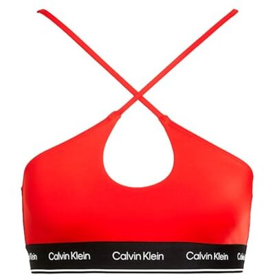Calvin Bralette dos nu pour femme, Rouge, S Calvin Bralette dos nu pour femme, Rouge, S