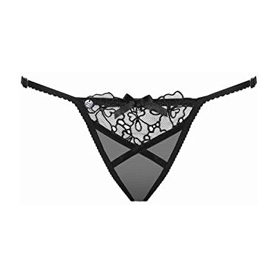 Obsessive String en maille transparente, Noir, L-XL Obsessive String en maille transparente, Noir, L-XL