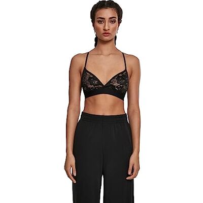 Urban Classics Ladies Triangle Laces Bra Soutien-gorge sans armatures Femme Urban Classics Ladies Triangle Laces Bra Soutien-gorge sans armatures Femme