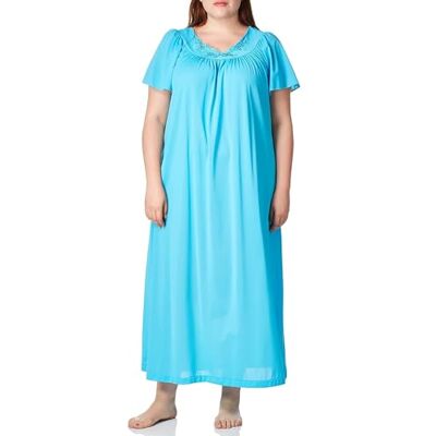 Shadowline Chemise de nuit pour femme, Turquoise., 3X Shadowline Chemise de nuit pour femme, Turquoise., 3X