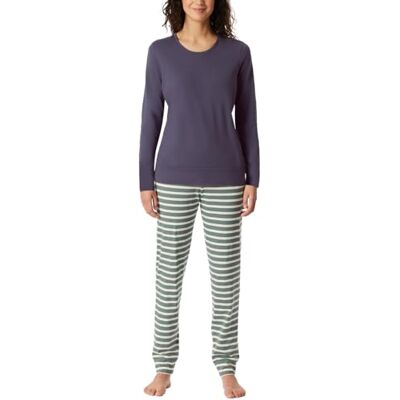 Schiesser Damen Schlafanzug Lang Mit Bündchen Baumwolle Nightwear Ensemble de pijama Femme (lot de 1) Schiesser Damen Schlafanzug Lang Mit Bündchen Baumwolle Nightwear Ensemble de pijama Femme (lot de 1)