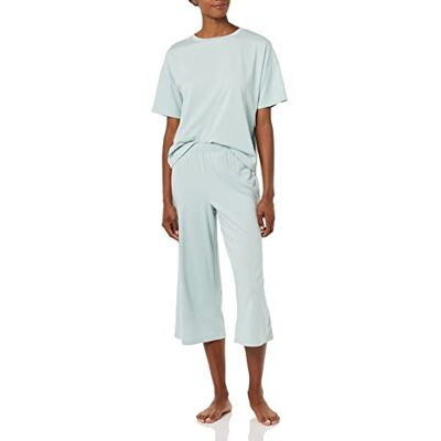 Amazon Essentials Femme Ensemble de pyjama en jersey tricoté (grandes tailles disponibles) Amazon Essentials Femme Ensemble de pyjama en jersey tricoté (grandes tailles disponibles)