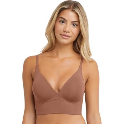 Maidenform Brassière sans couture pour femme, sans couture, style débardeur convertible, Châtaignier bronzé, XL Maidenform Brassière sans couture pour femme, sans couture, style débardeur convertible, Châtaignier bronzé, XL