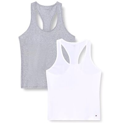 Tommy Hilfiger 2 Pack Tank Top Uw0uw05748 Camisole Femme Tommy Hilfiger 2 Pack Tank Top Uw0uw05748 Camisole Femme