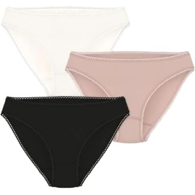 Petit Bateau A0bl9 Culottes Femme (lot de 3) Petit Bateau A0bl9 Culottes Femme (lot de 3)