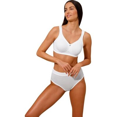 Susa Soutien-gorge Capri pour femme, Blanc., 100D Susa Soutien-gorge Capri pour femme, Blanc., 100D