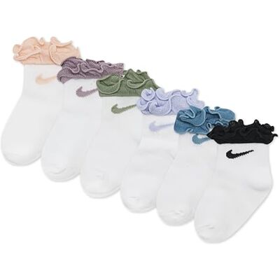 NIKE Nhn 6pk Inf/Todd Ruffle Sock Blender Bébé fille NIKE Nhn 6pk Inf/Todd Ruffle Sock Blender Bébé fille