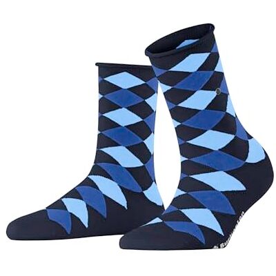 Burlington Sandy W SSO coton motif fantaisie 1 paire, Chaussettes Femme, Bleu (Marine 6120), 36-41 Burlington Sandy W SSO coton motif fantaisie 1 paire, Chaussettes Femme, Bleu (Marine 6120), 36-41