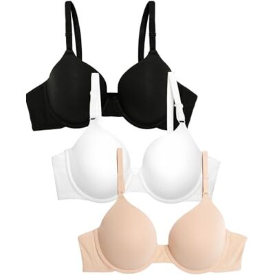 Fruit of the Loom T-shirt Bra Soutien-gorge de T-shirt Femme (lot de 3) Fruit of the Loom T-shirt Bra Soutien-gorge de T-shirt Femme (lot de 3)