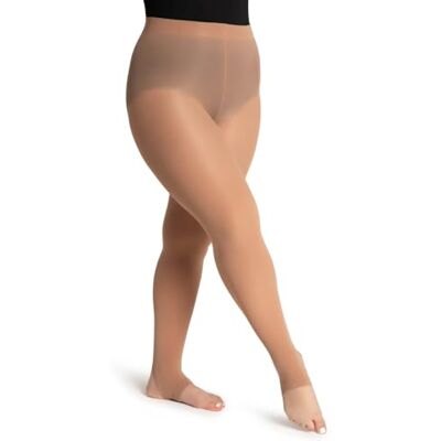 Capezio Lot de 3 collants à étrier de taille pour femme, Light Suntan, S Capezio Lot de 3 collants à étrier de taille pour femme, Light Suntan, S