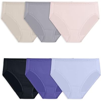 Fruit of the Loom Women's Microfiber Underwear, Lightweight & Sleek, Available in Plus Size Strings Femme Fruit of the Loom Women's Microfiber Underwear, Lightweight & Sleek, Available in Plus Size Strings Femme
