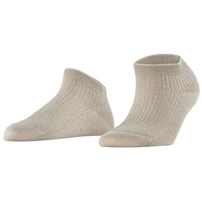 FALKE Shiny Rib W Sn viscose unies 1 paire, Chaussettes basses Femme, Gris Chrome 3460, 39-42 FALKE Shiny Rib W Sn viscose unies 1 paire, Chaussettes basses Femme, Gris Chrome 3460, 39-42
