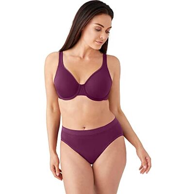 Wacoal Soutien-gorge à armatures de haute qualité pour femme, couverture complète, opaque, Betterave marinée, 36C Wacoal Soutien-gorge à armatures de haute qualité pour femme, couverture complète, opaque, Betterave marinée, 36C