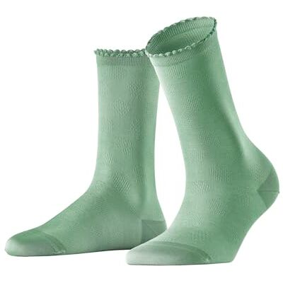FALKE Bold Dot W SO coton unies 1 paire, Chaussettes Femme, Vert (Nettle 7447), 35-38 FALKE Bold Dot W SO coton unies 1 paire, Chaussettes Femme, Vert (Nettle 7447), 35-38