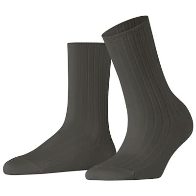 FALKE Cotton Rib W So coton durable unies 1 paire, Chaussettes Femme, Vert Military 7826, 35-38 FALKE Cotton Rib W So coton durable unies 1 paire, Chaussettes Femme, Vert Military 7826, 35-38