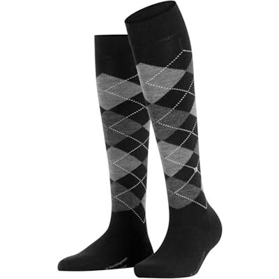 Burlington Marylebone W Kh laine fantaisie 1 paire, Chaussettes longues Femme, Noir Black 3000, 36-41 Burlington Marylebone W Kh laine fantaisie 1 paire, Chaussettes longues Femme, Noir Black 3000, 36-41