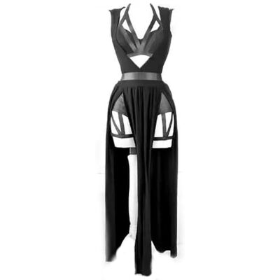 AYAZER Ensemble de robe 3 pièces pour femme avec lingerie sexy gothique rembourrée Rouge Noir Taille 2-M AYAZER Ensemble de robe 3 pièces pour femme avec lingerie sexy gothique rembourrée Rouge Noir Taille 2-M