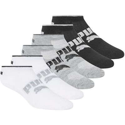PUMA Women's Low Cut 6 Pack Cushioned Fishing Sock, Blanc traditionnel, 9-11 PUMA Women's Low Cut 6 Pack Cushioned Fishing Sock, Blanc traditionnel, 9-11