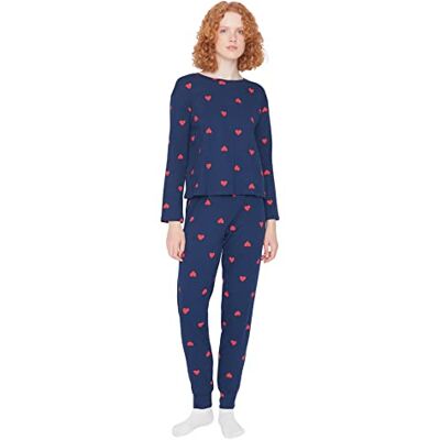 Trendyol Pyjama Herz Gestrickt pour Femme Ensemble de pijama Femme (lot de 2) Trendyol Pyjama Herz Gestrickt pour Femme Ensemble de pijama Femme (lot de 2)