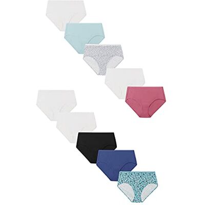 Hanes Jms Women's Cool Comfort Cotton Brief 10-pack Cool Comfort Cotton Lot de 10 slips en coton Femme (lot de 10) Hanes Jms Women's Cool Comfort Cotton Brief 10-pack Cool Comfort Cotton Lot de 10 slips en coton Femme (lot de 10)