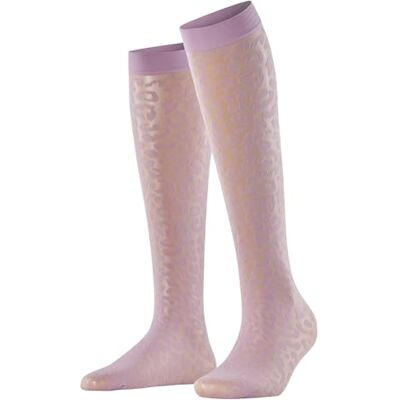 FALKE Wild Breed 20 DEN W Kh transparentes fantaisie 1 paire, Chaussettes longues Femme, Violet Misty Lila 8972, 35-38 FALKE Wild Breed 20 DEN W Kh transparentes fantaisie 1 paire, Chaussettes longues Femme, Violet Misty Lila 8972, 35-38