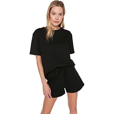 Trendyol Ensemble de pyjama en tricot moyen uni pour femme Pyjamas Femme (lot de 1) Trendyol Ensemble de pyjama en tricot moyen uni pour femme Pyjamas Femme (lot de 1)