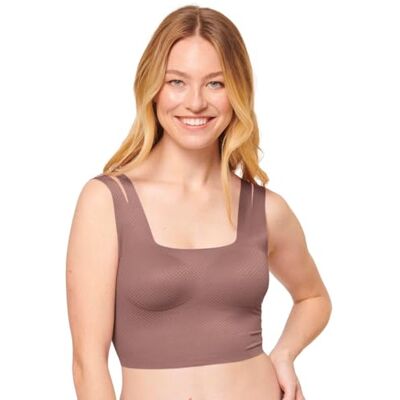 Sloggi Bustier Zero Feel Flow pour femme, Cacao, M Sloggi Bustier Zero Feel Flow pour femme, Cacao, M