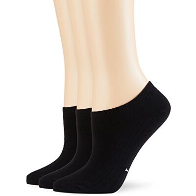 POMPEA Chaussettes de cheville en coton pour femme, Noir (noir 0071)., 35-38 EU POMPEA Chaussettes de cheville en coton pour femme, Noir (noir 0071)., 35-38 EU