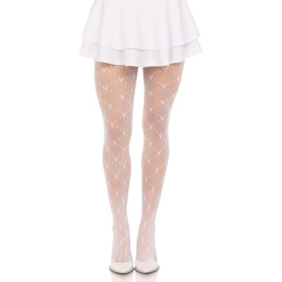 Leg Avenue Love Struck Heart Net Tights Collants Femme (lot de 1) Leg Avenue Love Struck Heart Net Tights Collants Femme (lot de 1)
