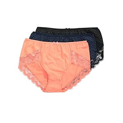 Ulla Popken Femmes Grandes Tailles Grandes Tailles Plus Size 3 Pièces Office Brief, Lace, corail, 58-60 Ulla Popken Femmes Grandes Tailles Grandes Tailles Plus Size 3 Pièces Office Brief, Lace, corail, 58-60