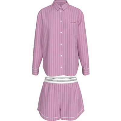 Calvin Ensemble de popeline V Day LV00QS7581 pour femme, rose (19471 Trail Stripe+Pink ESSENCE), L, Rose (19471 Trail Stripe+Pink Essence), L Calvin Ensemble de popeline V Day LV00QS7581 pour femme, rose (19471 Trail Stripe+Pink ESSENCE), L, Rose (19471 Trail Stripe+Pink Essence), L
